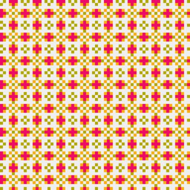 Soyut çapraz desenli üretken hesaplama sanatı çizimi