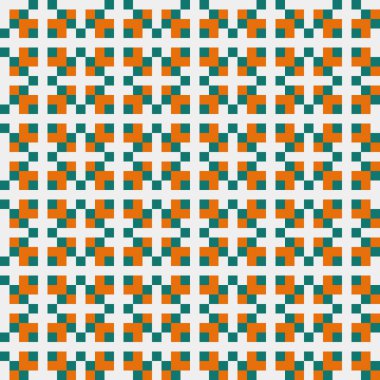 Soyut çapraz desenli üretken hesaplama sanatı çizimi