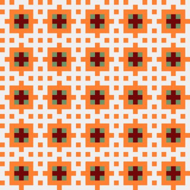 Soyut çapraz desenli üretken hesaplama sanatı çizimi