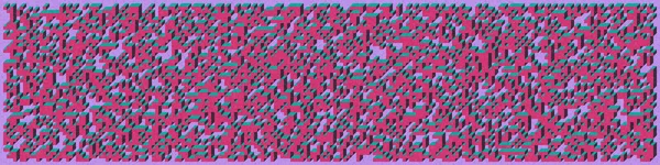 Edward Zajec 'in 1971' deki Il Cubo 'sunun uygulanması. Esasen 8 taştan oluşan bir Truchet fayans seti ve yerleştirme sanatı illüstrasyonu için kurallar