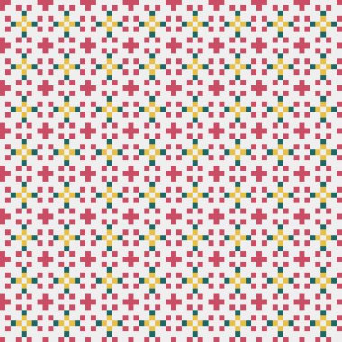 Soyut çapraz desenli üretken hesaplama sanatı çizimi