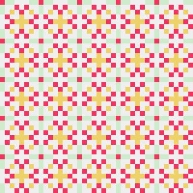 Soyut çapraz desenli üretken hesaplama sanatı çizimi