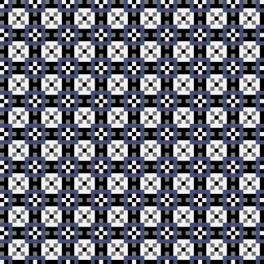 Soyut çapraz desenli üretken hesaplama sanatı çizimi