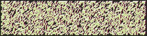 Edward Zajec 'in 1971' deki Il Cubo 'sunun uygulanması. Esasen 8 taştan oluşan bir Truchet fayans seti ve yerleştirme sanatı illüstrasyonu için kurallar