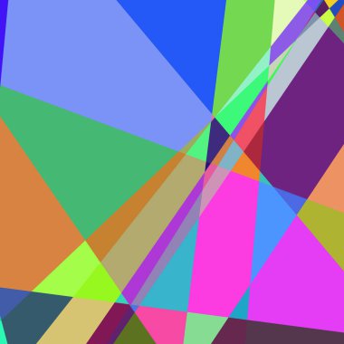 Geometrik soyutlama üretken sanat arkaplan çizimi