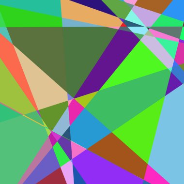 Geometrik soyutlama üretken sanat arkaplan çizimi