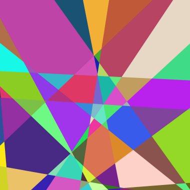 Geometrik soyutlama üretken sanat arkaplan çizimi