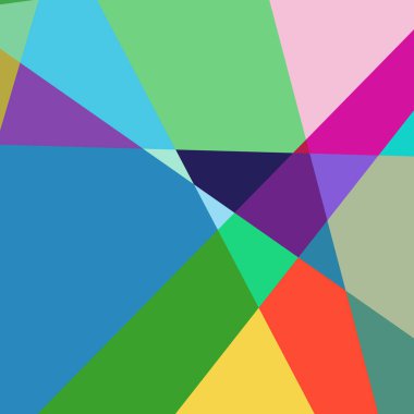 Geometrik soyutlama üretken sanat arkaplan çizimi