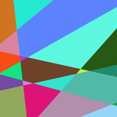 Geometrik soyutlama üretken sanat arkaplan çizimi