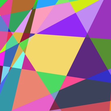 Geometrik soyutlama üretken sanat arkaplan çizimi