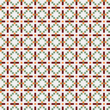 Soyut çapraz desenli üretken hesaplama sanatı çizimi