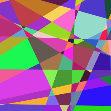 Geometrik soyutlama üretken sanat arkaplan çizimi