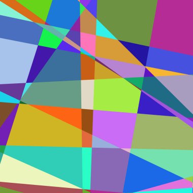 Geometrik soyutlama üretken sanat arkaplan çizimi