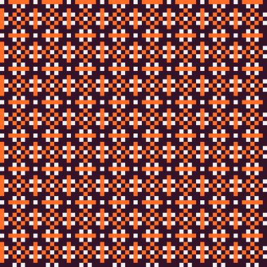 Soyut çapraz desenli üretken hesaplama sanatı çizimi