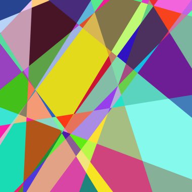 Geometrik soyutlama üretken sanat arkaplan çizimi