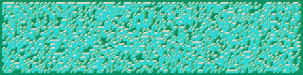 Edward Zajec 'in 1971' deki Il Cubo 'sunun uygulanması. Esasen 8 taştan oluşan bir Truchet fayans seti ve yerleştirme sanatı illüstrasyonu için kurallar