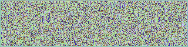 Edward Zajec 'in 1971' deki Il Cubo 'sunun uygulanması. Esasen 8 taştan oluşan bir Truchet fayans seti ve yerleştirme sanatı illüstrasyonu için kurallar