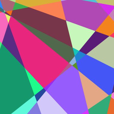 Geometrik soyutlama üretken sanat arkaplan çizimi