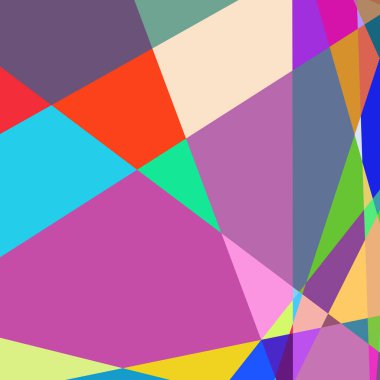 Geometrik soyutlama üretken sanat arkaplan çizimi