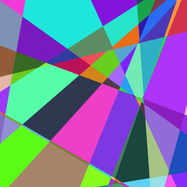 Geometrik soyutlama üretken sanat arkaplan çizimi