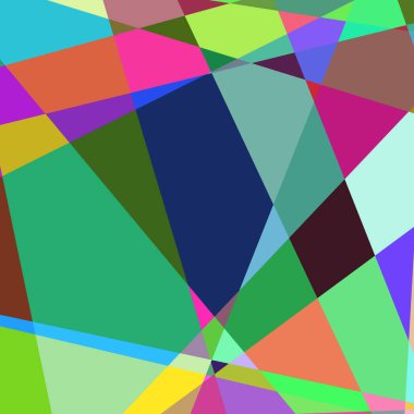 Geometrik soyutlama üretken sanat arkaplan çizimi