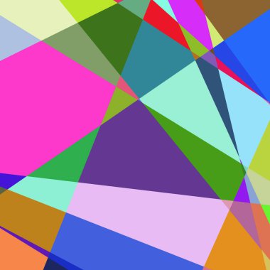 Geometrik soyutlama üretken sanat arkaplan çizimi