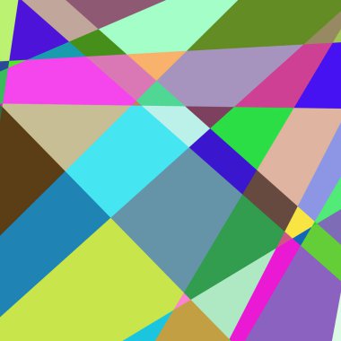 Geometrik soyutlama üretken sanat arkaplan çizimi