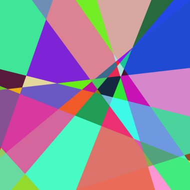 Geometrik soyutlama üretken sanat arkaplan çizimi