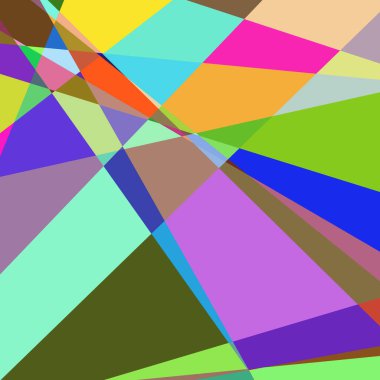 Geometrik soyutlama üretken sanat arkaplan çizimi