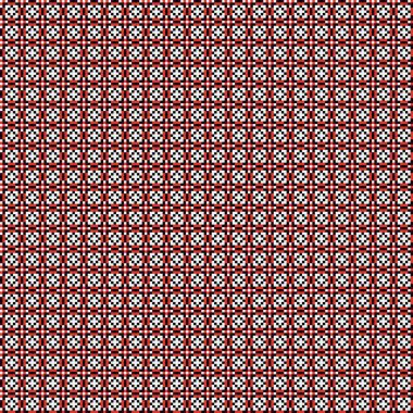 Soyut çapraz desenli üretken hesaplama sanatı çizimi