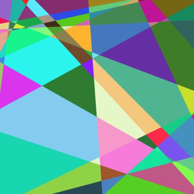 Geometrik soyutlama üretken sanat arkaplan çizimi