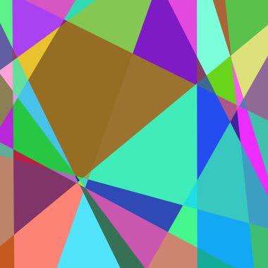 Geometrik soyutlama üretken sanat arkaplan çizimi