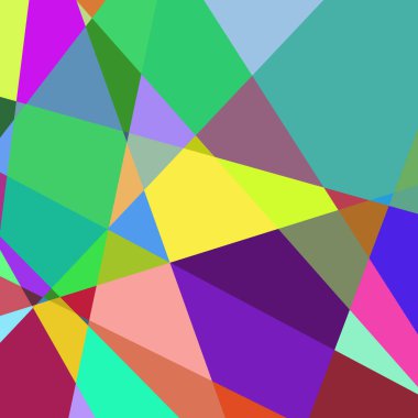 Geometrik soyutlama üretken sanat arkaplan çizimi