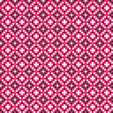 Soyut çapraz desenli üretken hesaplama sanatı çizimi