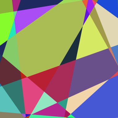 Geometrik soyutlama üretken sanat arkaplan çizimi