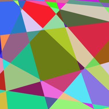 Geometrik soyutlama üretken sanat arkaplan çizimi