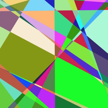 Geometrik soyutlama üretken sanat arkaplan çizimi