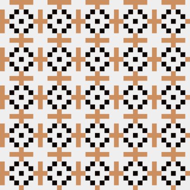 Soyut çapraz desenli üretken hesaplama sanatı çizimi