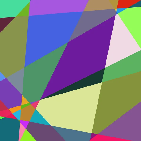 Geometric Abstraction Generative Art Background Art Illustration — Vettoriale Stock