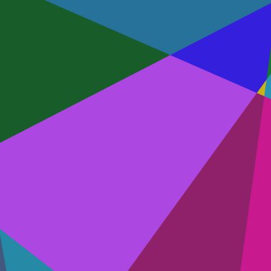 Geometrik soyutlama üretken sanat arkaplan çizimi