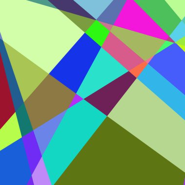 Geometrik soyutlama üretken sanat arkaplan çizimi