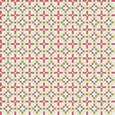 Soyut çapraz desenli üretken hesaplama sanatı çizimi