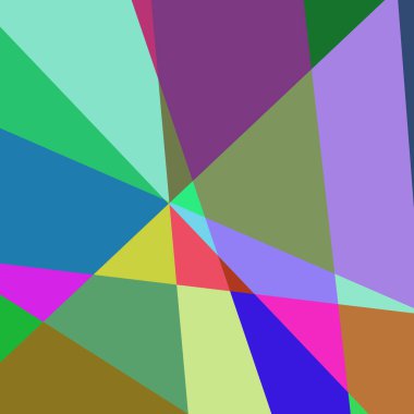 Geometrik soyutlama üretken sanat arkaplan çizimi