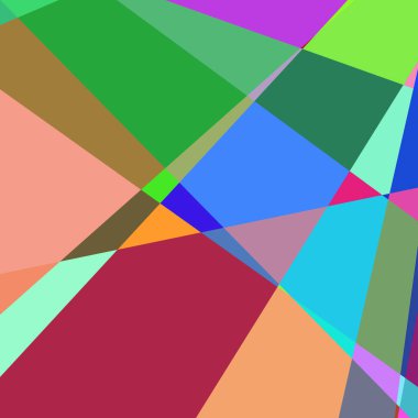 Geometrik soyutlama üretken sanat arkaplan çizimi