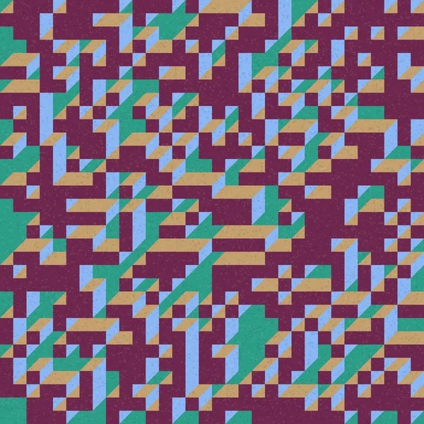 Edward Zajec 'in 1971' deki Il Cubo 'sunun uygulanması. Esasen 8 taştan oluşan bir Truchet fayans seti ve yerleştirme sanatı illüstrasyonu için kurallar