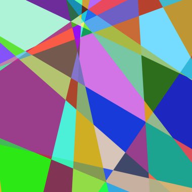 Geometrik soyutlama üretken sanat arkaplan çizimi