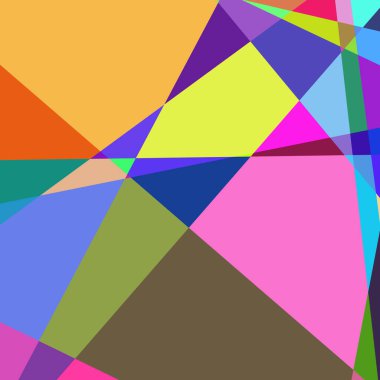 Geometrik soyutlama üretken sanat arkaplan çizimi