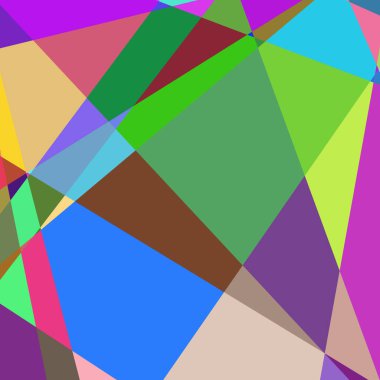 Geometrik soyutlama üretken sanat arkaplan çizimi