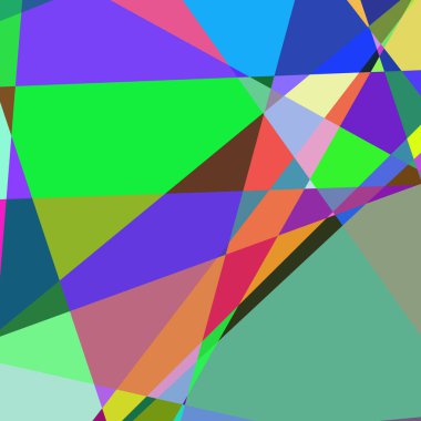 Geometrik soyutlama üretken sanat arkaplan çizimi