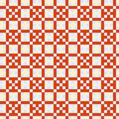 Soyut çapraz desenli üretken hesaplama sanatı çizimi